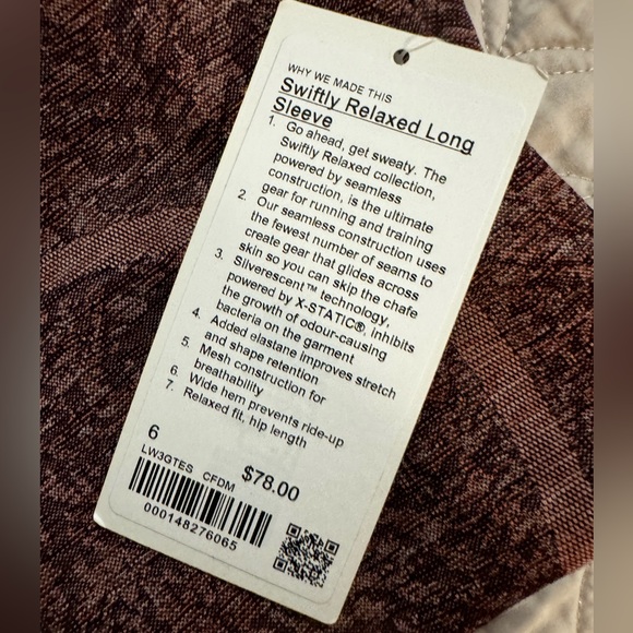NWT!! Lululemon Swiftly Relaxed Long Sleave - Picture 4 of 5